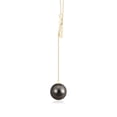 thumbnail image 2 of ANGARA Tahitian Cultured Pearl Lariat-Style Heart Necklace in 14K Yellow Gold for Women | June Birthstone, Birthday, Anniversary, Jewelry Gift for Women | Pearl Necklace, 2 of 5