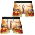 thumbnail image 3 of Happy Thanksgiving Labrador Retriever Give Thanks Fall Beanie Scarf Welcome All Over Print Boxer Briefs Underwear for Men Dad Lab Dog Lover Gifts - 00020, 3 of 6