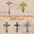 thumbnail image 4 of Comfy Hour Faith and Hope Collection Faux Stone with Nail Wall Cross, Religious Decoration, Polyresin, 4 of 5