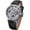 Black silver, variant on Luxury Casual Design Leather Strap Mens Watches Mechanical Skeleton Watch