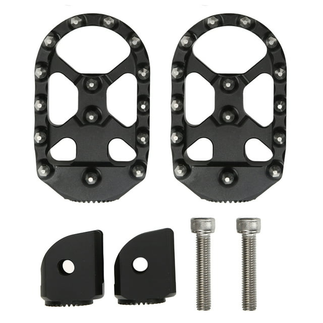 2 estriberas delanteras de aluminio anodizado CNC antideslizantes de repuesto para R1200GS R1250GS LC plateadas