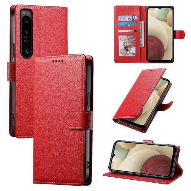 Case for FOXDOCK Sony Xperia 1 IV Wallet Case – Premium Leather, 3 Card Slots, Shockproof Protection