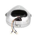 thumbnail image 2 of Universal Vintage Round Motorcycle LED Headlight Lamp Modification Accessory (Electroplating), 2 of 3