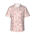 thumbnail image 1 of Balery Pig Camisas hawaianas de manga corta para hombre, camisas playeras de corte holgado, camisas de vacaciones con botones,Small, 1 of 7