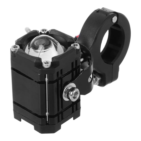 SWETRACE Black LED Motorcycle Fog Light Kit, Splashproof Dual Color Strobe Auxiliary Driving Lamps for Motorbike Accessories