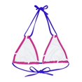 thumbnail image 2 of Effete Feline Claw Marks Scratch Strappy Triangle Bikini Top (AOP), 2 of 4