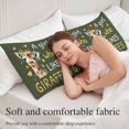 thumbnail image 5 of Green Giraffe Body Pillow Covers 20"x54", Love Heart Spring Floral Botanical Soft Brushed Microfiber Breathable Throw Pillow Covers, Pillowcase with Zipper for Couch Sofa Bedroom Living Room, 5 of 9