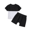 thumbnail image 2 of Summer Toddler Baby Boy Girl Clothes Set Unisex Waffle Outfits Solid Short Sleeve Pocket Tops Shorts 2PCS, 2 of 11