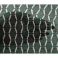 thumbnail image 4 of oneOone Viscose Chiffon Teal Green Fabric Square Geometric Diy Clothing Quilting Fabric Print Fabric By Yard 42 Inch Wide, 4 of 4