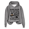 thumbnail image 4 of Halloween Oversized Letter Print Pullover Sweatshirt For Women Loose Fit Hooded Shirt, 4 of 4