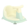 thumbnail image 2 of Asiento de baño para bebé, ligero, seguro, con ventosas, de plástico, para bebés y niños pequeños, color verde, 2 of 14