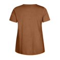 thumbnail image 3 of T-shirt à Manches Courtes à Col Rond pour Femmes Grande Taille, 3 of 7