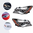 thumbnail image 3 of FETCOI FETCOI For 2014 2015 2016 2017Buick Regal Halogen w/LED DRL Headlights Assembly, Passenger and Driver Side Headlamp Left&Right Front Headlights (LH+RH), 3 of 9