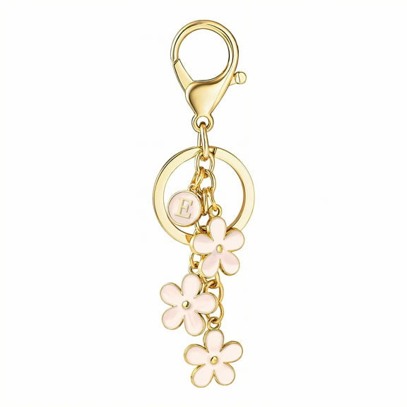 DESIGNICE Purse Charms,Letter Engraving Purse Charms for Handbags,Custom Letter Shape Bag Charms for Handbags,E