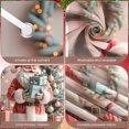 thumbnail image 4 of Colorful Christmas Lights Merry Christmas Banner Santa Claus Design Santa Claus Display Red Theme Festive Xmas Backdrop for Christmas Party Home Decor Indoor Celebration, 4 of 9