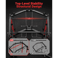 thumbnail image 4 of GARVEE Power Cage Home Gym,2000lbs Multi-Function Squat Rack with Cable Crossover,Pull-Up & Dip Station,LAT-Pull Down System,Workout Cage with More Attachments,Black&Red, 4 of 9