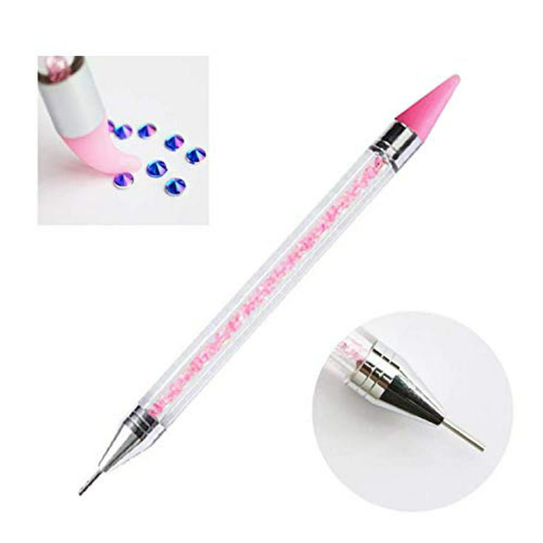 1 Pc PINK Wax Rhinestone Picker Pencil-dotting Tool-pick up for