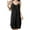 Black, variant on Seductiva Items Nightgowns for Women Womens Cotton Sleeveless Nightgown Spaghetti Strap V Neck Full Slip Sleep Dress Lightweight Sleep Shirt