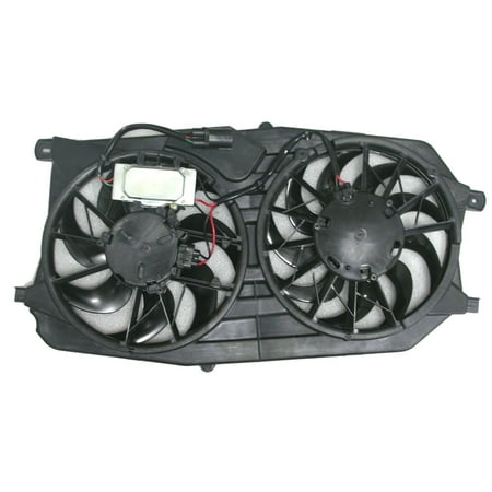 Agility Auto Parts 6018128 Dual Radiator and Condenser Fan Assembly for Ford Mercury Models