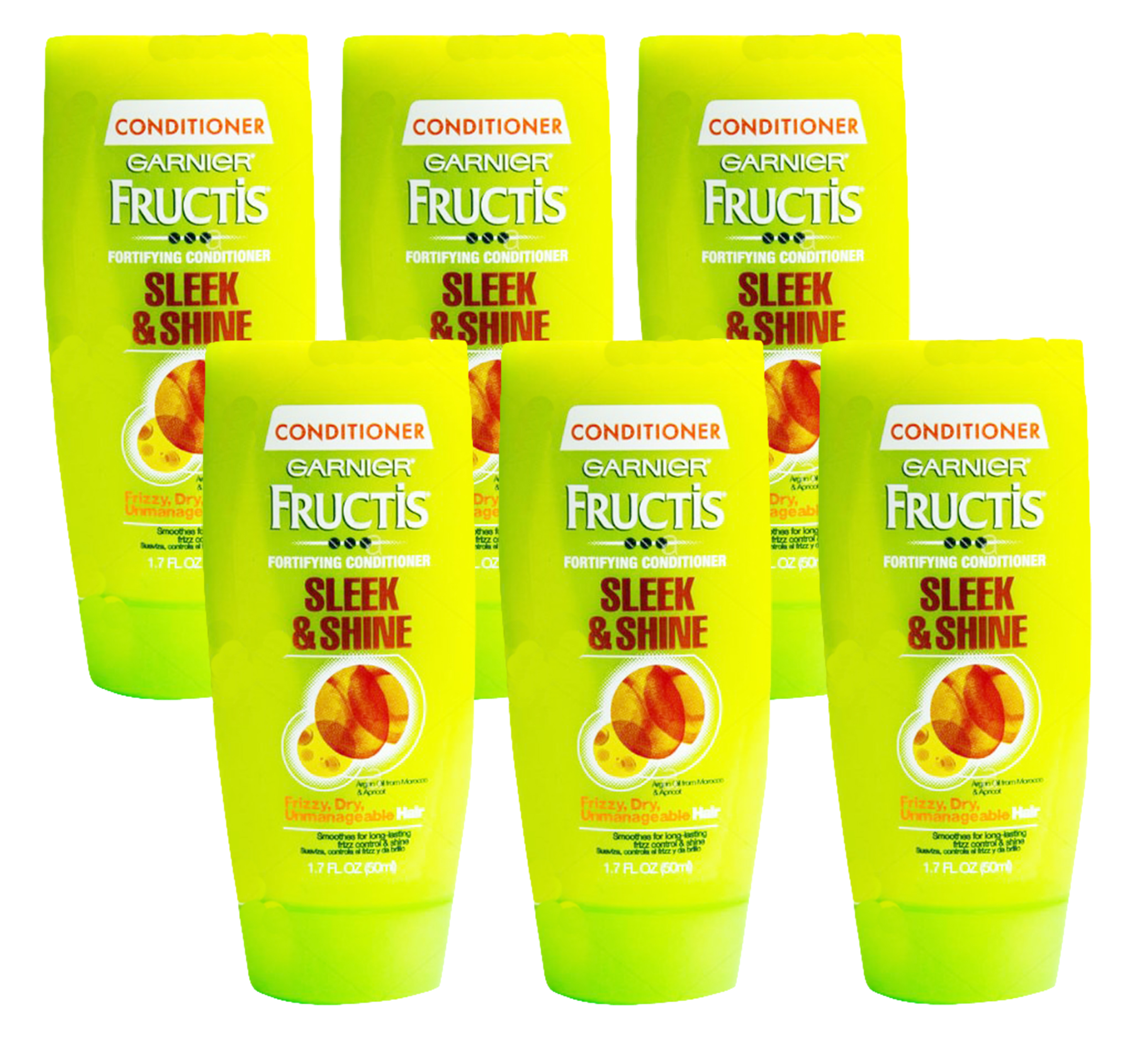 Garnier Fructis Conditioner Sleek & Shine 1.7oz (Pack of 6)