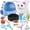 Blue, variant on Gelomee 16 Pcs Cat Toys Interactive for Kids, Stuffed Animals for Girls, Plushie Toy for Toddler Boys with Talking , Birthday Gifts for 1-3 Year Old