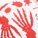 thumbnail image 4 of Scary Wall Decal Halloween Bloody Handprint Wall Sticker 4Sets, 4 of 5