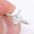 thumbnail image 6 of solitaire jewels 1.5CT Vintage Style Marquise Moissanit Engagement Ring For Women, 14K White Gold, 6 of 7
