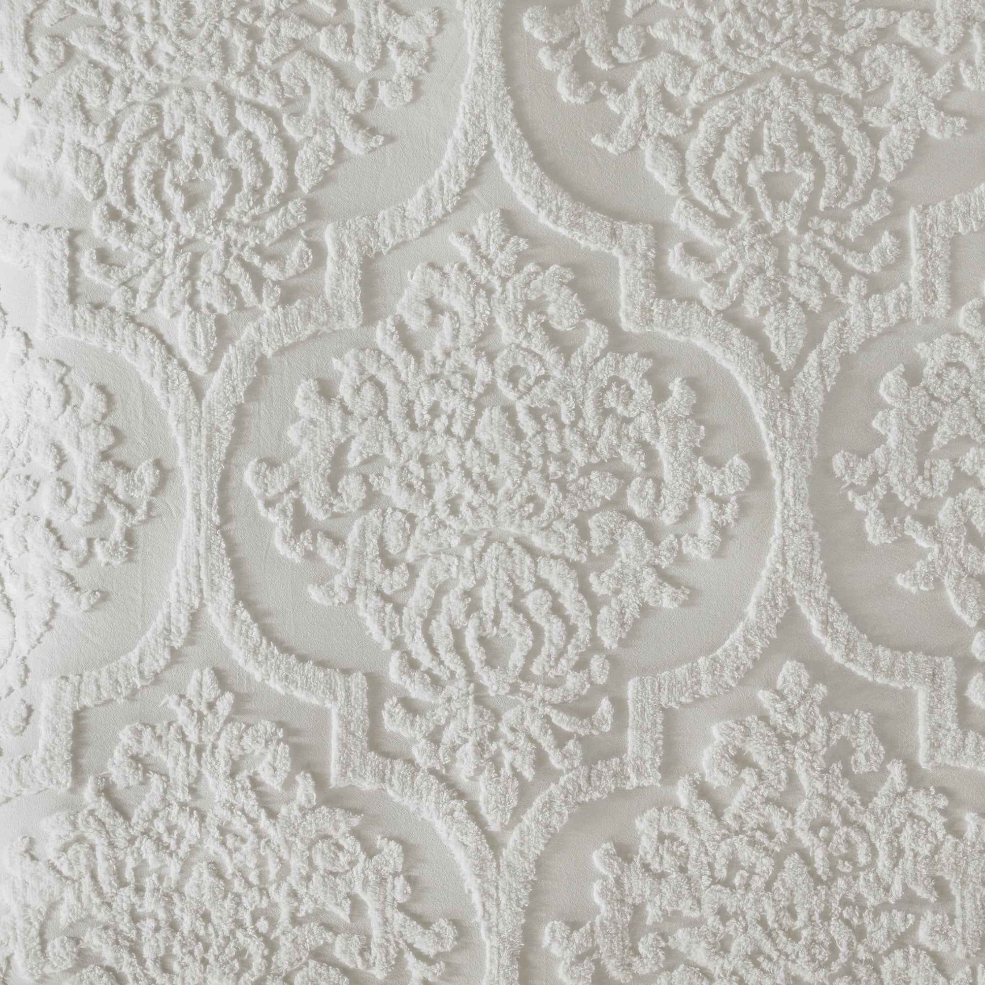 Home Essence Eugenia 3PC Tufted Cotton Chenille Damask Duvet Cover Set