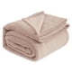 thumbnail image 1 of Manta de cama, forro polar, tamaño king, franela rosa empolvado, 1 of 1