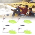 thumbnail image 4 of Fishing Spinners, Continuous Sharpness Fishing Beard Bait Aluminum Alloy With Storage Box For Offshore Angling Green, 4 of 8