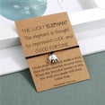 thumbnail image 2 of TINGN Handmade Elephant Bracelet for Girls Dainty Bracelet Unique Jewelry Gifts Inspirational Lucky Elephant Red Cord String Bracelet, 2 of 5
