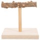 thumbnail image 1 of Percha de madera para entrenamiento de aves, juguete de escritorio para loros, soporte de escritorio para entrenamiento de aves, 1 of 7