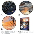 thumbnail image 3 of Designart "Dusk by the Lake II" Cottage Floater Framed Canvas Print, 3 of 7