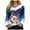 Z1-Navy, variant on Jkety Plus Size Christmas Sweater Ugly Christmas Sweatshirts for Women White Faux Trim V Neck Shirt Dressy Funny Xmas Tree Snowflake Graphic Tops Pink,XL