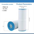 thumbnail image 3 of Filtro de Spa PRB25 Pulgadas para Piscinas 303909, C-4326, 8172500, FC-2375, M-4326 y R173429. Filtro de Instalación Directa para Bañera de Masaje., 3 of 5