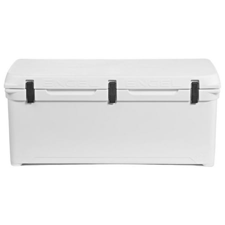 Engel 123 High Performance Durable Roto Molded Airtight 130 Can Cooler, White