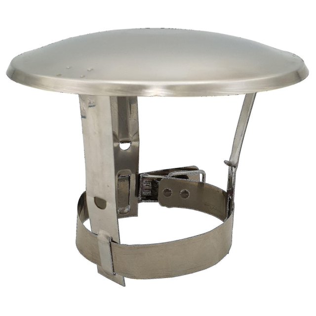 Nuevo Cubierta protectora para lluvia de tubo de chimenea de acero inoxidable 2023, tapa protectora con extremo de 60-250mm Xinmu