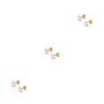 thumbnail image 4 of Jumpingount 2 uds tornillo femenino Mini exquisito corazón temperamento moda pendientes aniversario oreja aros joyería púrpura Type1 NO1, 4 of 6