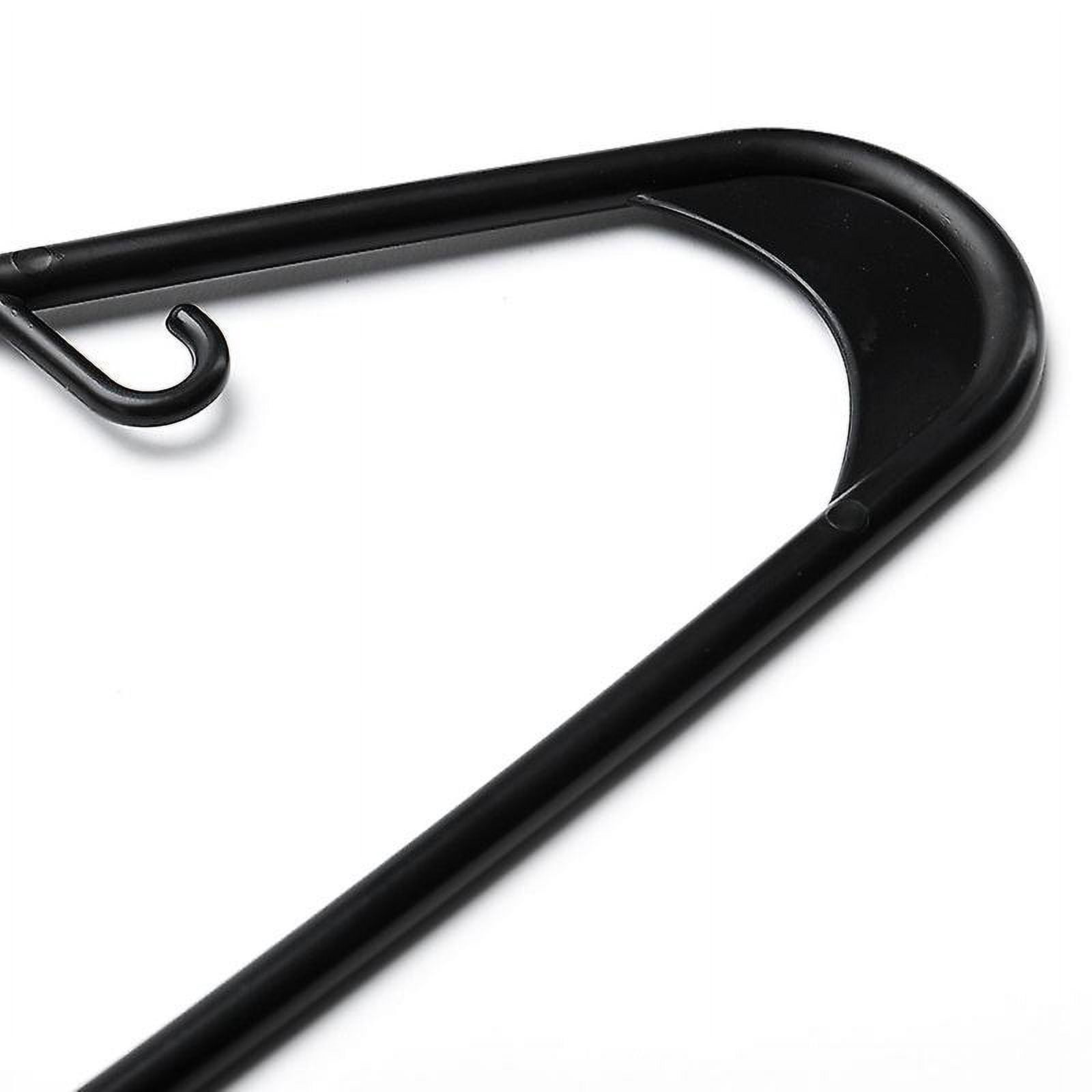 Cintres classiques plastique noir avec barre 45 cm (lot de 250