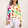 thumbnail image 3 of Popsicles Long Sleeve Blouse Woman Streetwear Casual Shirts Summer Oversize Woman Streetwear Clothing Birthday Present, 3 of 7