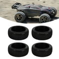 thumbnail image 4 of 4PCs 1/8 RC Truck Tires, Rubber Wheel Tires Accessory Replacement For HPI RC Off Road Vehicle, 4 of 8