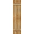 thumbnail image 5 of 10 3/4"W X 44"H Timbercraft Two 5 3/8" Boards Joined Board-N-Batten Shutters, Rough Sawn Western Red Cedar (Per Pair), 5 of 13