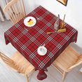 thumbnail image 5 of Tchckioa Merry Christmas Red Tablecloth,Square Waterproof Table Cloth for Kitchen Home Decor,70x70 Inch, 5 of 7
