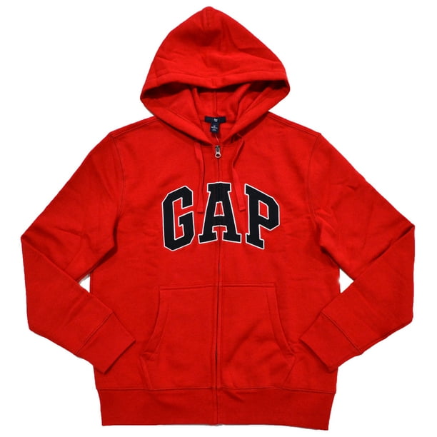 Gap - GAP Mens Fleece Arch Logo Full Zip Hoodie (S, True Red) - Walmart ...