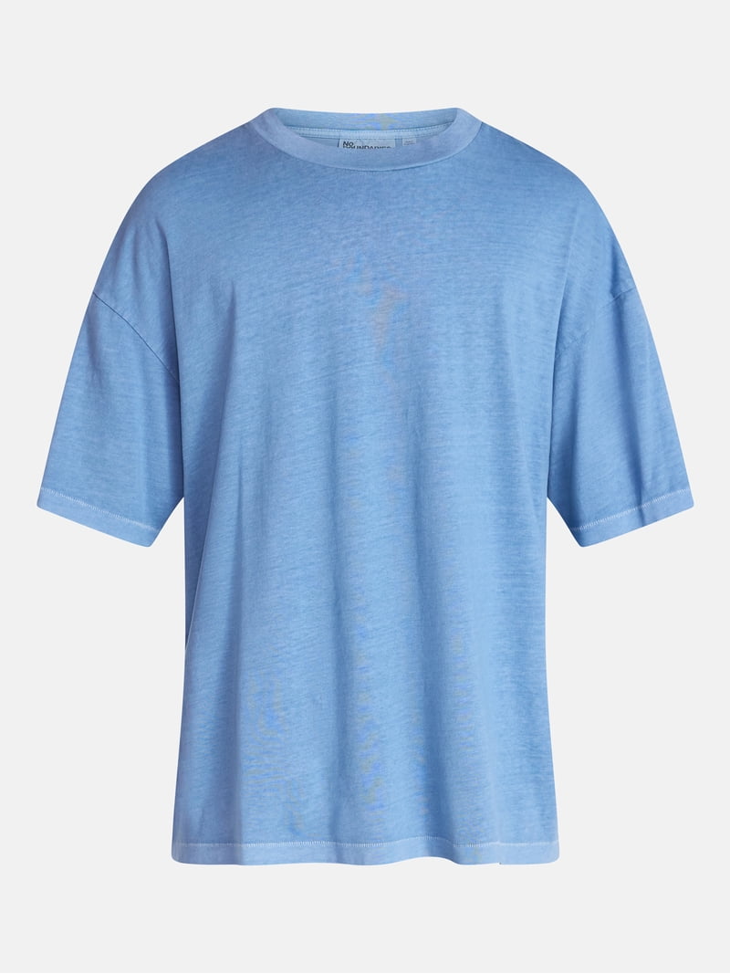 No Boundaries Men's Oversized Boxy Tee with Short Sleeves, XS-4XLT
