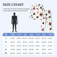 thumbnail image 2 of Mens Pajamas Set, Cute Chocolate Strawberry Button Down Long Sleeve Loungewear Sleepwear Pjs sets for Men, 2 of 5