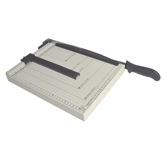 Cortadora de papel manual, resistente, base de acero, cortadora de papel apilada, tabla de cortar para oficina, hogar y escuela