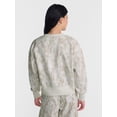thumbnail image 3 of No Boundaries Women's Boxy Fleece Sweatshirt, Midweight, Sizes XXS-4X, 3 of 5
