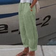thumbnail image 2 of Pantalon Large Taille Haute en Polyester Imprimé avec Poches - Confortable pour Décontracté et Diverses Occasions, 2 of 6