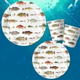 thumbnail image 5 of 10-Pack 9-Inch Fishing Theme Paper Plates, Christmas Birthday Party Supplies - Disposable Oil-Resistant Tableware, Fish/Hook Motifs, Holiday Family Gathering Plates, Festive Christmas Dinner Decor, 5 of 5
